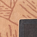 Cèdre blanc – Tapis en laine feuillage - marron
