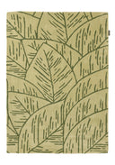 Cèdre blanc – Tapis en laine motif feuillage - vert