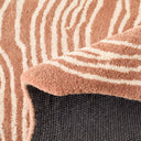 Cèdre blanc – Tapis en laine forme organique - Marron