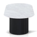 Elino 1.3m Marble Coffee Table - Black