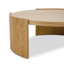 Tamera 100cm Wooden Round Coffee Table - Natural