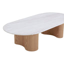 Nasim 1.5m Travertine Top Coffee Table - Natural