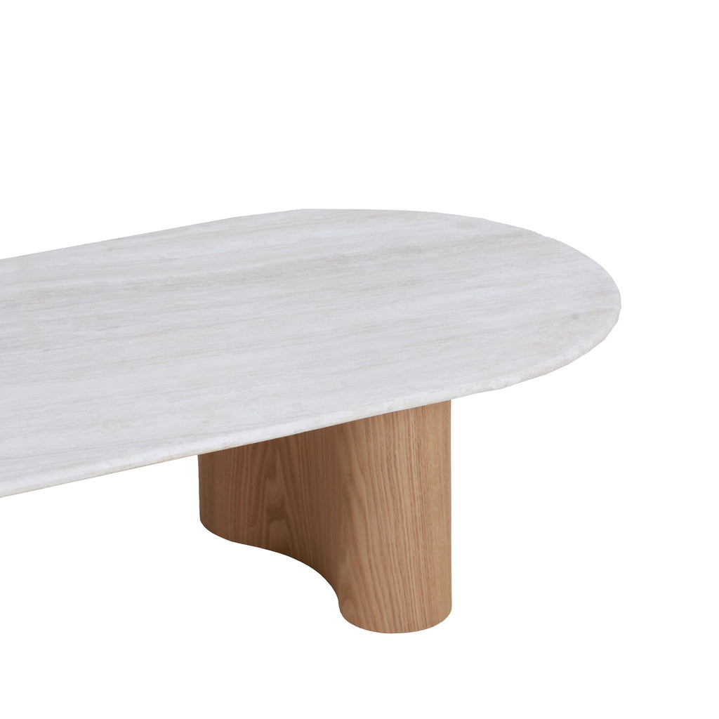 Nasim 1.5m Travertine Top Coffee Table - Natural