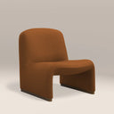 Arlet Accent Chair | Caramel Brown Sustainable Mohair Velvet & Walnut