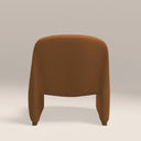 Arlet Accent Chair | Caramel Brown Sustainable Mohair Velvet & Walnut