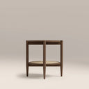 Soller Round Wooden Side Table | Walnut & Natural