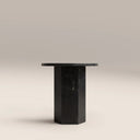 Naxos Round Side Table | Onyx Black Marble