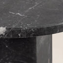 Naxos Round Side Table | Onyx Black Marble