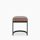 Matteo Low Stool | Vintage Tan Faux Leather