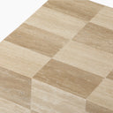 Checkmate Side Table | Natural Travertine