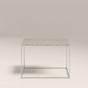 Root Square Side Table | Latte Riverstone Marble