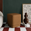 Soho Pouffe | Caramel Brown Sustainable Mohair Velvet