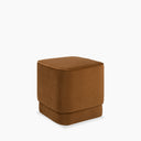 Soho Pouffe | Caramel Brown Sustainable Mohair Velvet