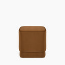 Soho Pouffe | Caramel Brown Sustainable Mohair Velvet