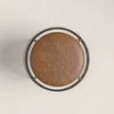 Austen Low Stool | Vintage Tan Faux Leather & Rustic