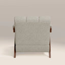 Paulo Accent Chair | Speckled Stone Sustainable Boucle & Walnut