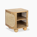 Una Square Wooden Side Table | Oak & Cane