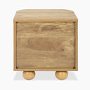 Una Square Wooden Side Table | Oak & Cane