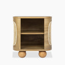 Una Square Wooden Side Table | Oak & Cane
