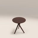Boden Round Wooden Side Table | Walnut