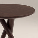 Boden Round Wooden Side Table | Walnut