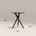 Boden Round Wooden Side Table | Walnut