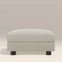 Halton Footstool | Speckled Stone Sustainable Boucle