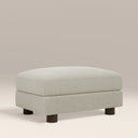 Halton Footstool | Speckled Stone Sustainable Boucle