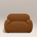 Cloud Armchair | Caramel Brown Sustainable Mohair Velvet