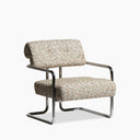 Paddington Accent Chair | Speckled Nougat Boucle & Chrome