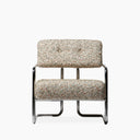 Paddington Accent Chair | Speckled Nougat Boucle & Chrome