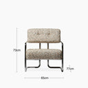 Paddington Accent Chair | Speckled Nougat Boucle & Chrome