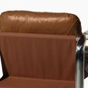 Rudolph Accent Chair | Tan Leather & Chrome