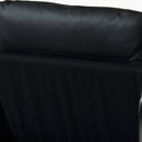 Rudolph Accent Chair | Black Leather & Chrome