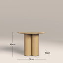 Zoey Round Side Table | Caramel