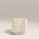 Osmond Square Side Table | Natural Travertine Effect