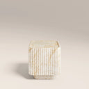 Osmond Square Side Table | Natural Travertine Effect