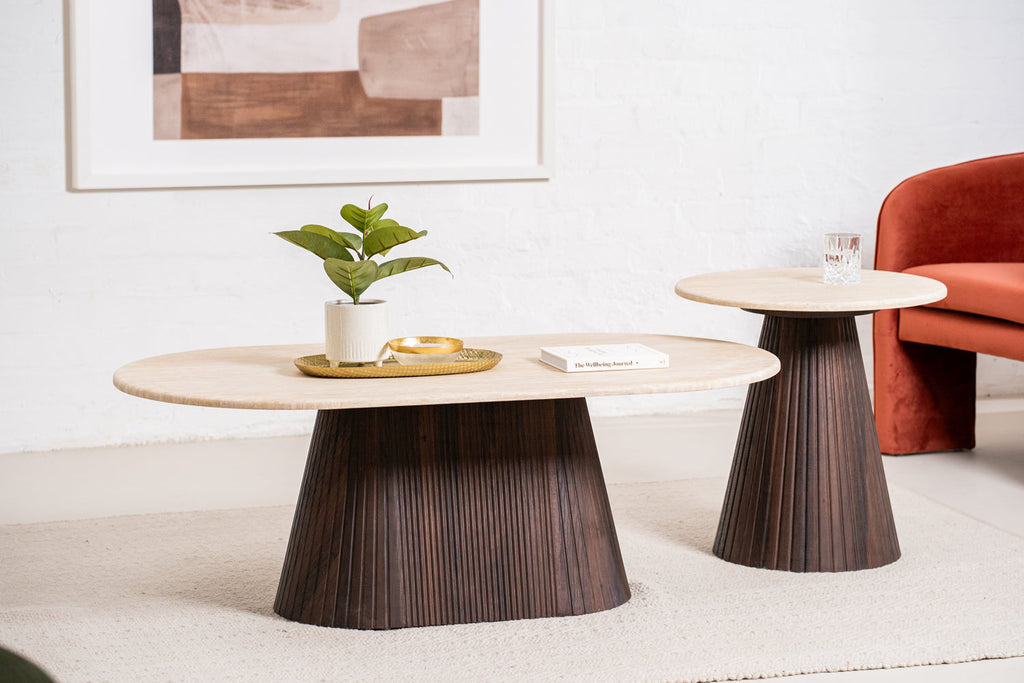 Cadan Coffee Table Travertine