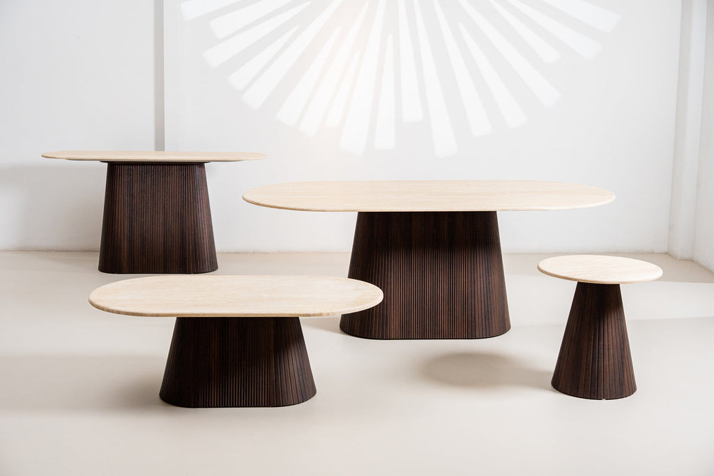 Cadan Dining Table Travertine