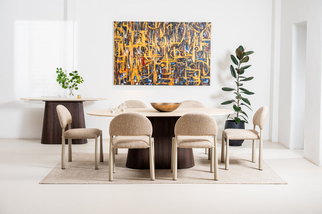 Cadan Dining Table Travertine
