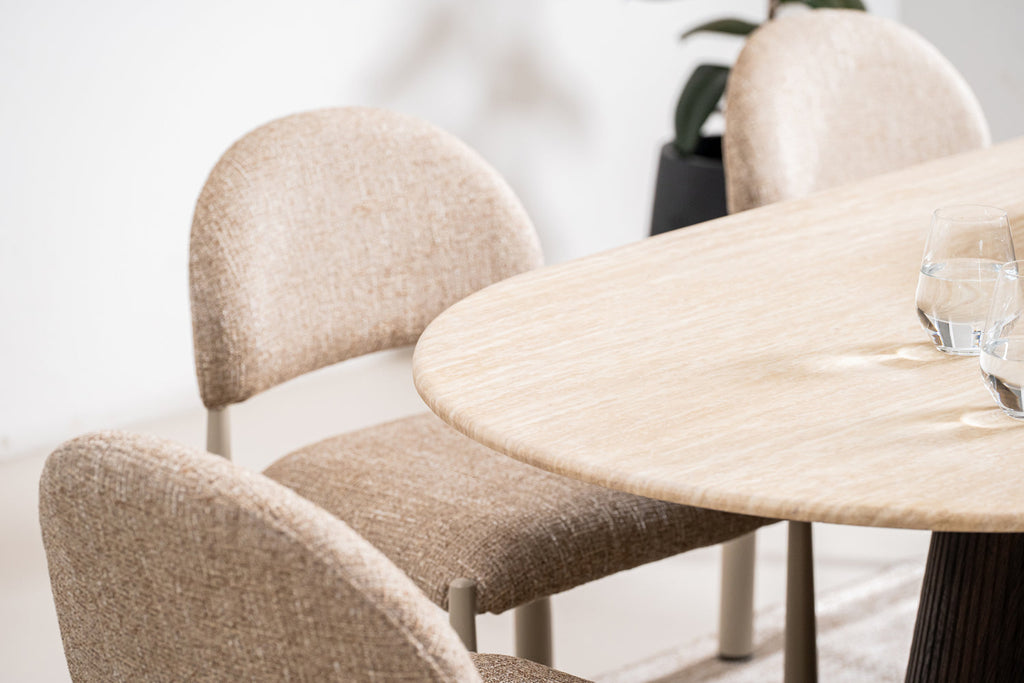 Cadan Dining Table Travertine