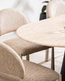 Cadan Dining Table Travertine