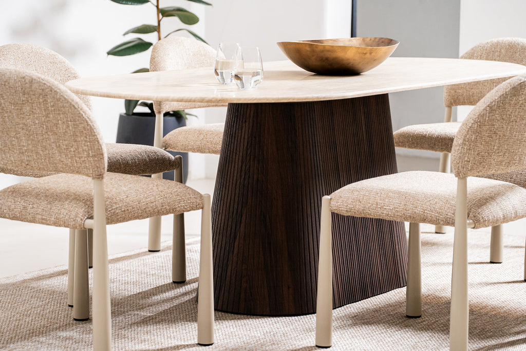 Cadan Dining Table Travertine