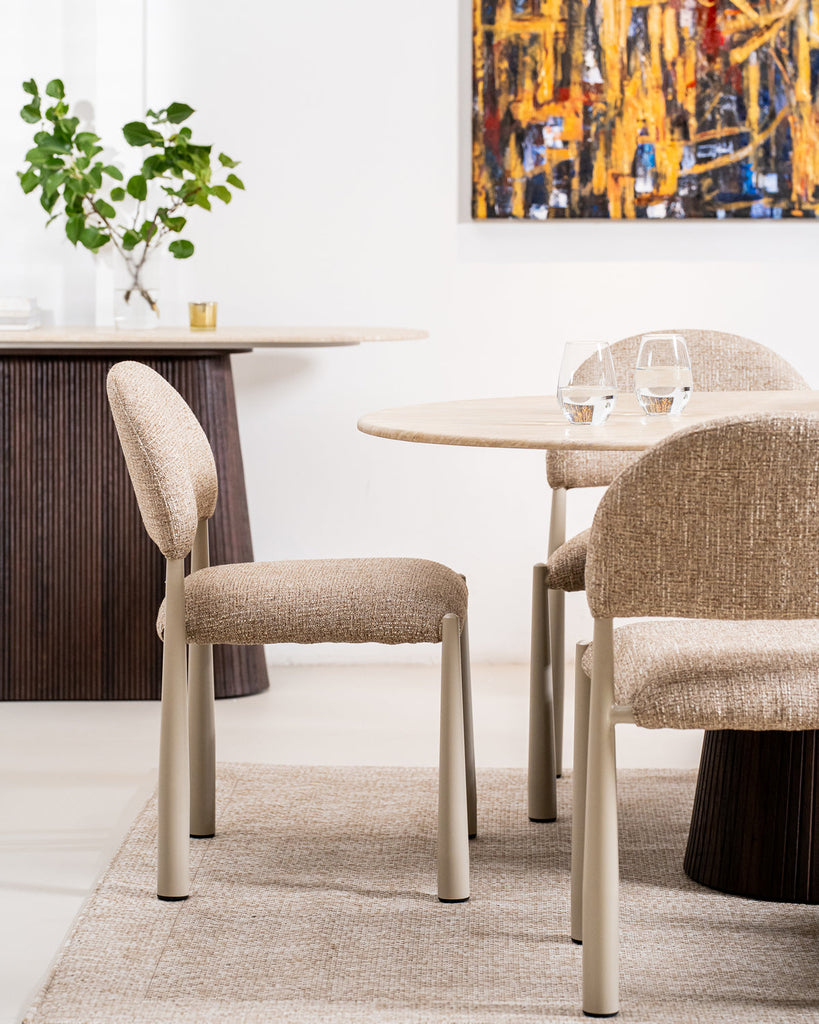 Cadan Dining Table Travertine
