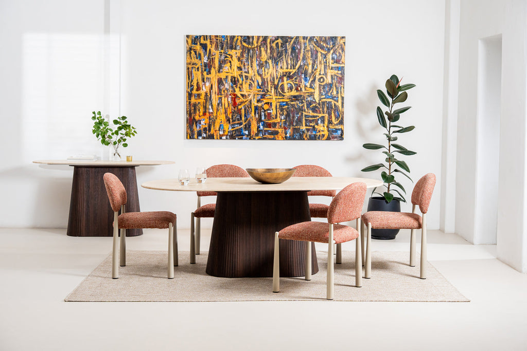 Cadan Dining Table Travertine