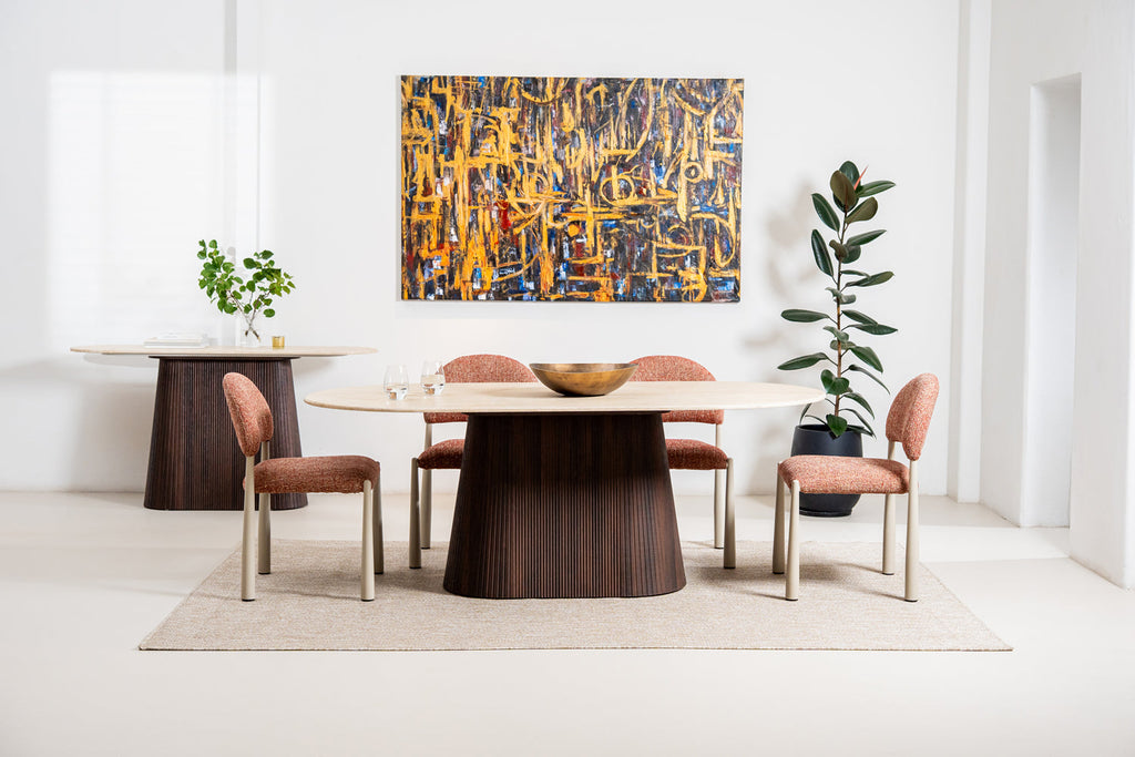Cadan Dining Table Travertine