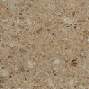 Pedersen Round Side Table | Cappuccino Brown Riverstone Marble & Walnut