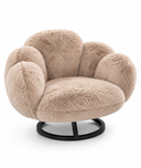 Fauteuil Lounge Poppy en Fausse Fourrure