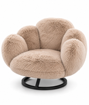 Fauteuil Lounge Poppy en Fausse Fourrure