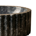 Fluted Marble Vessel Sink – Luxury Oval Bathroom Basin | Petra Vera